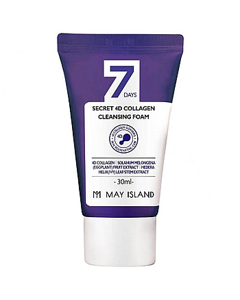 May Island 7 Days Secret 4D Collagen Cleansing Foam - Пенка с коллагеном 30 мл - hairs-russia.ru